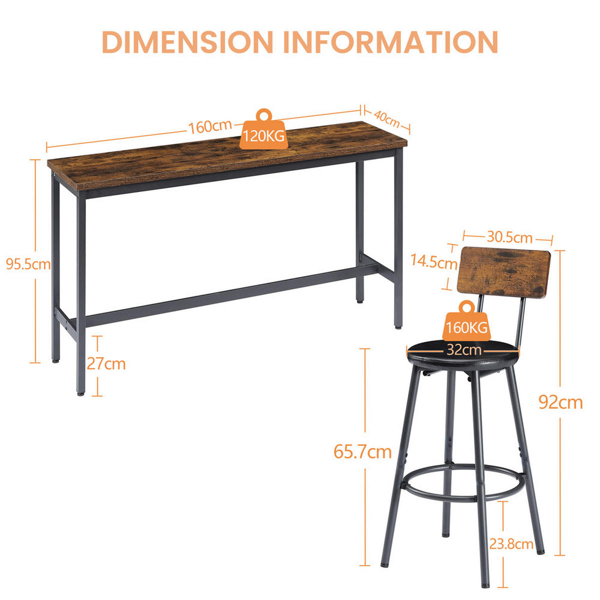 BARTISCH Industrial Holz Metall 160x40cm Braun Schwarz Gepolstert - Braun, Metall (171/49.5/13.5cm) - Raelunyi