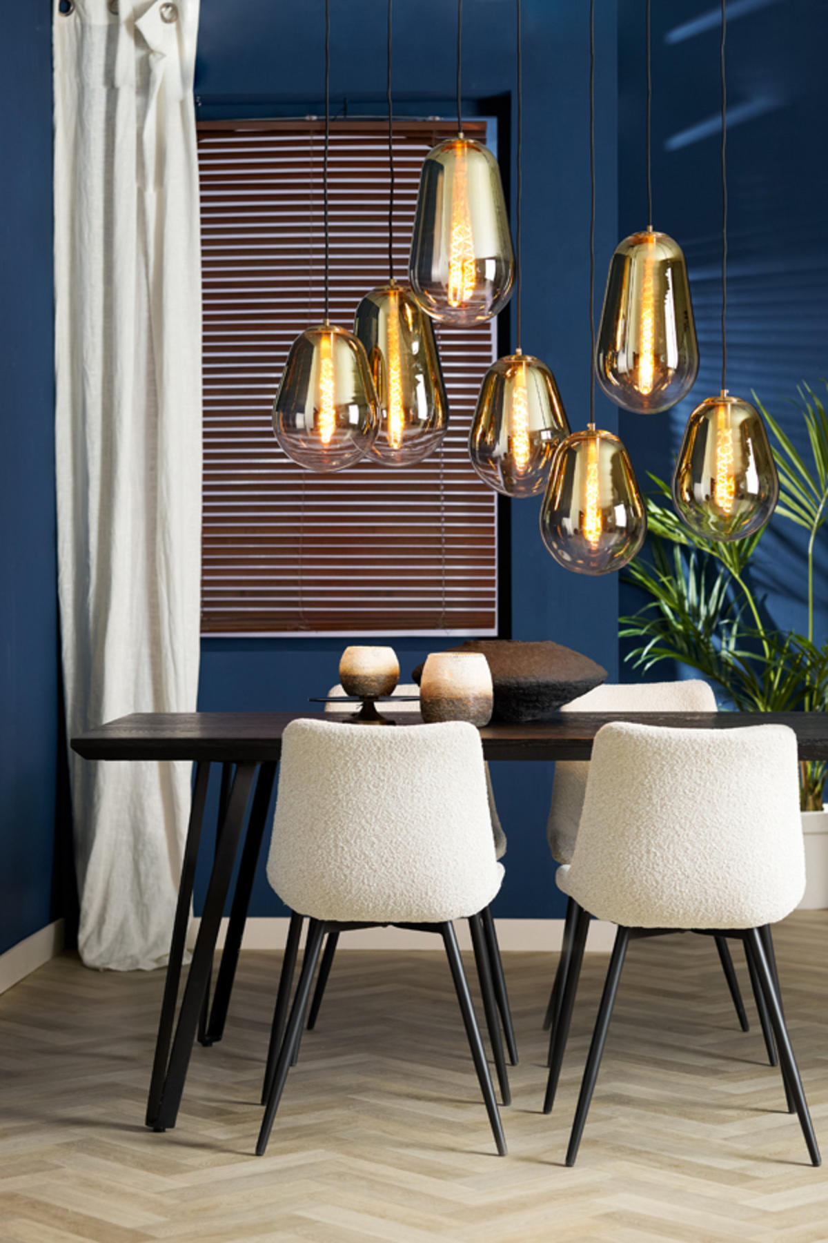 HÄNGELAMPE Maeve Gold 100/35/69 cm - Goldfarben, Glas (100/35/69cm) - Light & Living