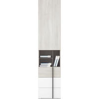 BÜCHERREGAL BERGAMO 45 / 195 / 40 cm Eichefarben - Eichefarben, Holzwerkstoff (45/195/40cm) - MASSENO