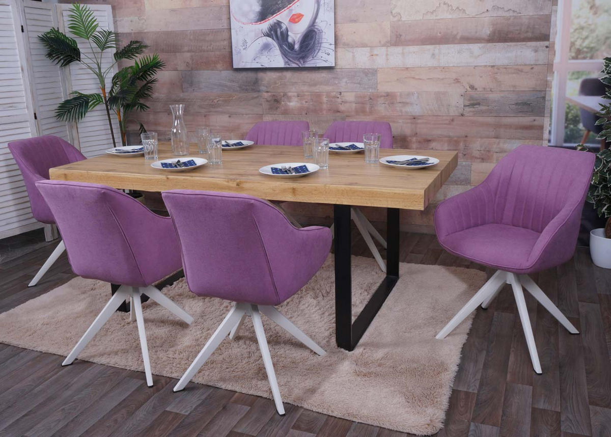 JEDÁLENSKÁ stolička Violett - lila/fialová, textil (55/84/60cm) - MCW