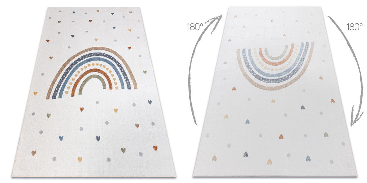 TEPPICH Bono 120/170 cm - Creme, Textil (120/170cm) - rugsX