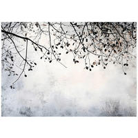 FOTOTAPETE Baum Zweige Vlies Tapete Wohnzimmer Schlafzimmer 250x175 - Grau, Papier (250/175cm) - Wallarena