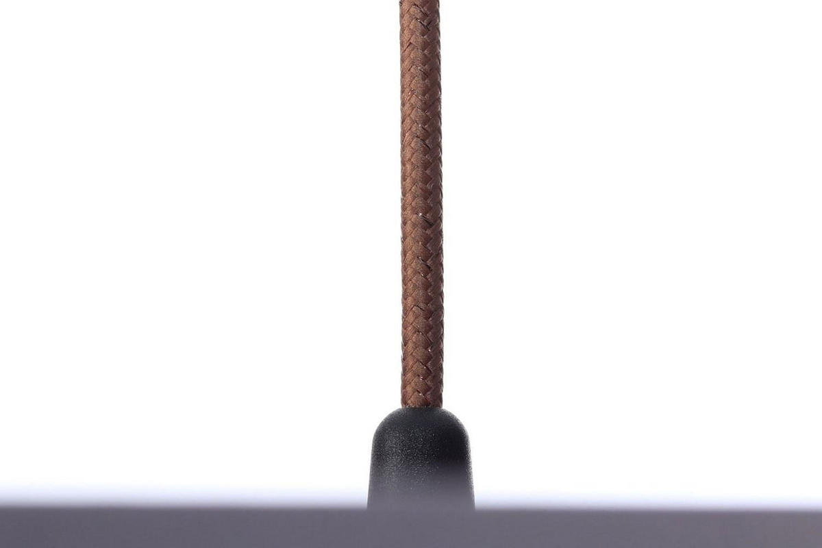 HÄNGELEUCHTE Grau 50/25 cm - Grau/Kupferfarben, Kunststoff (50/0.8/25cm) - ONZENO