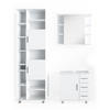 BADMÖBEL-SET Ilias Weiß 3 Teile, mit Unterschrank 60 cm - Weiß, Holzwerkstoff (60/60.8/33cm) - Vicco