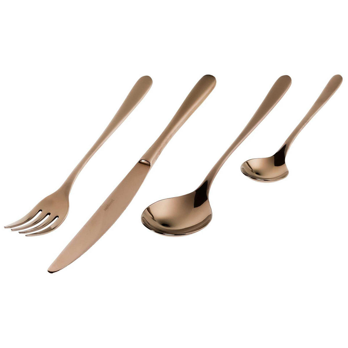 BESTECKSET Taste - Kupfer - 24-teilig / 6 Personen - Bronzefarben, Metall - Sambonet
