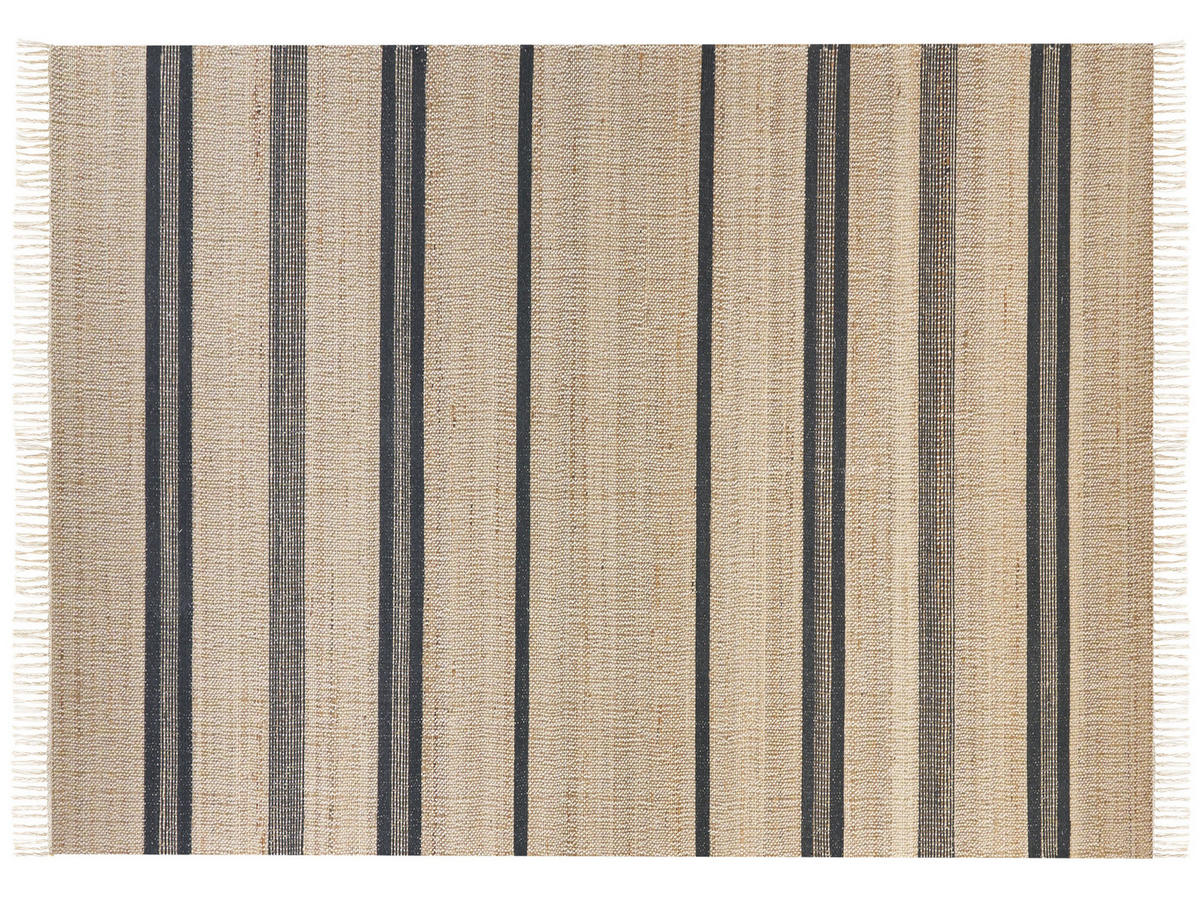 TEPPICH geflochten Talpur 230/160 cm - Beige, Naturmaterialien (160/230cm) - Beliani