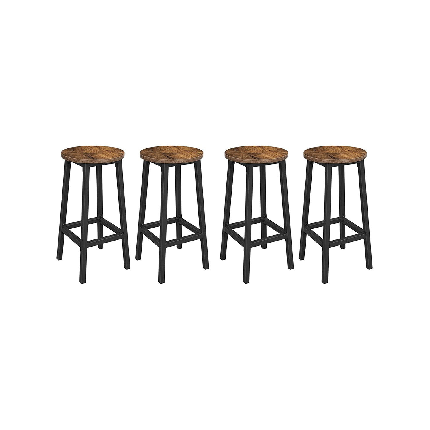 BARHOCKER 4ER-SET - Braun, Holzwerkstoff (32/65/32cm) - Hansiro