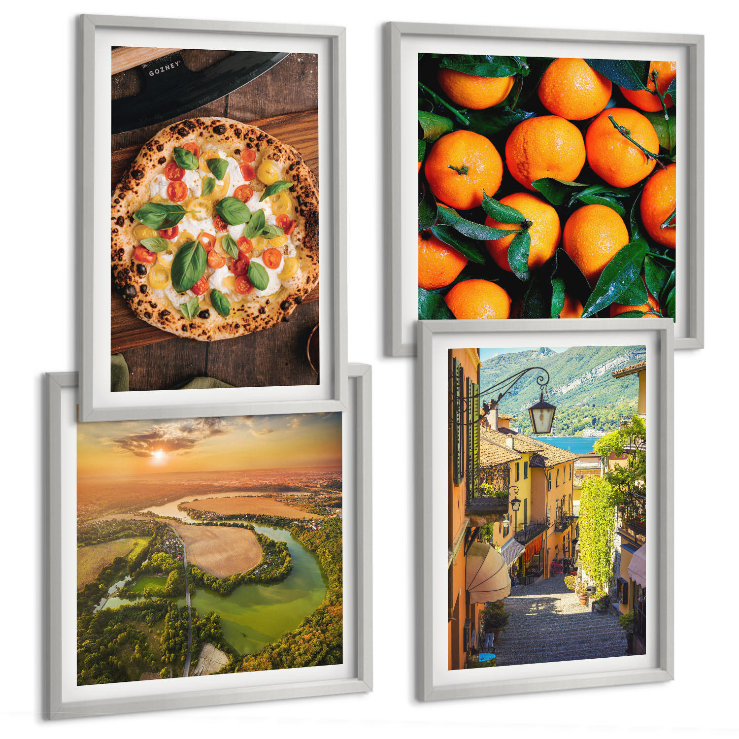 Tulup Bilder Silber 50x50 cm