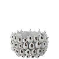 BLUMENTOPF ANEMONE - Porzellan - Töpferei - Blau - Ø 35 cm - Blau, Keramik (35/24cm) - J-Line