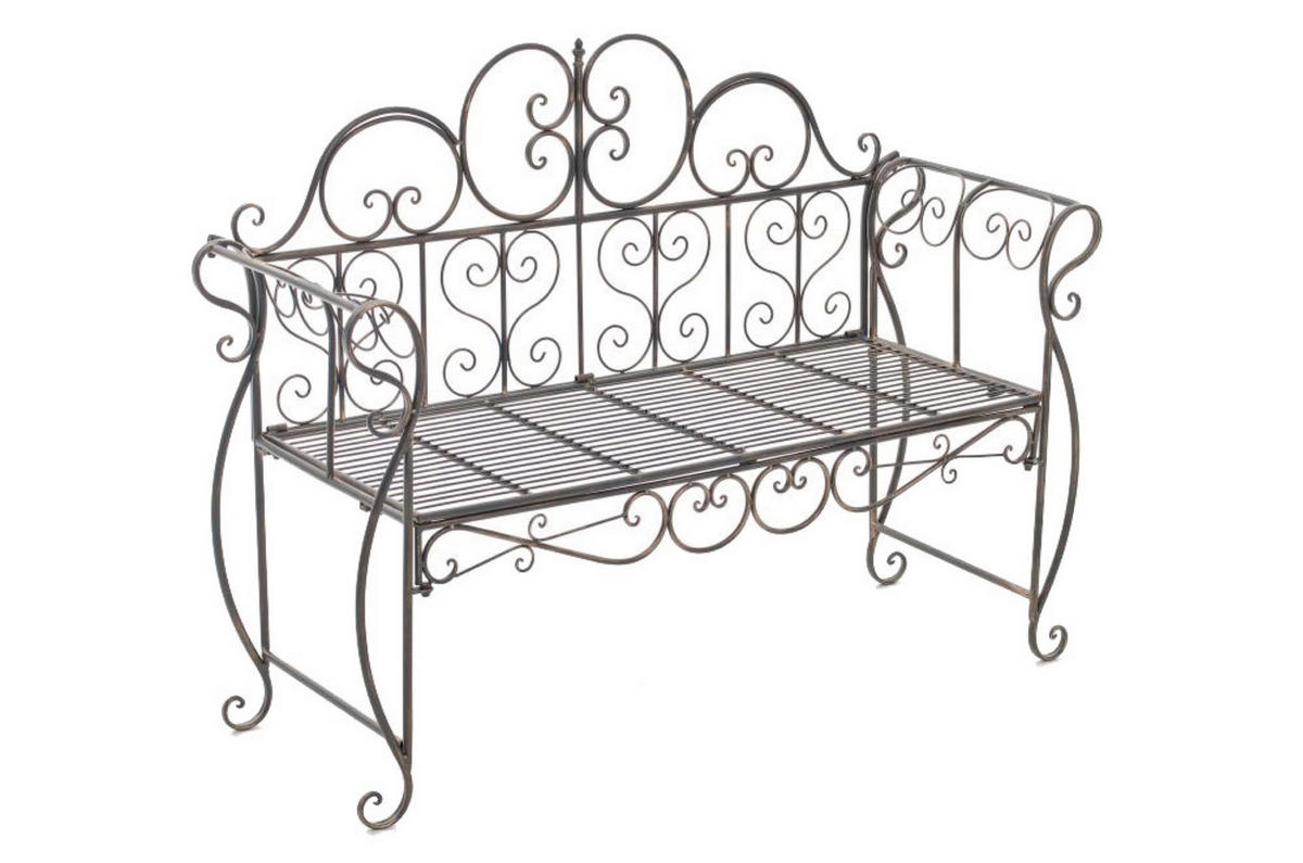 GARTENBANK Minno bronze - Braun, Metall (128/46/94cm) - TPFGarden