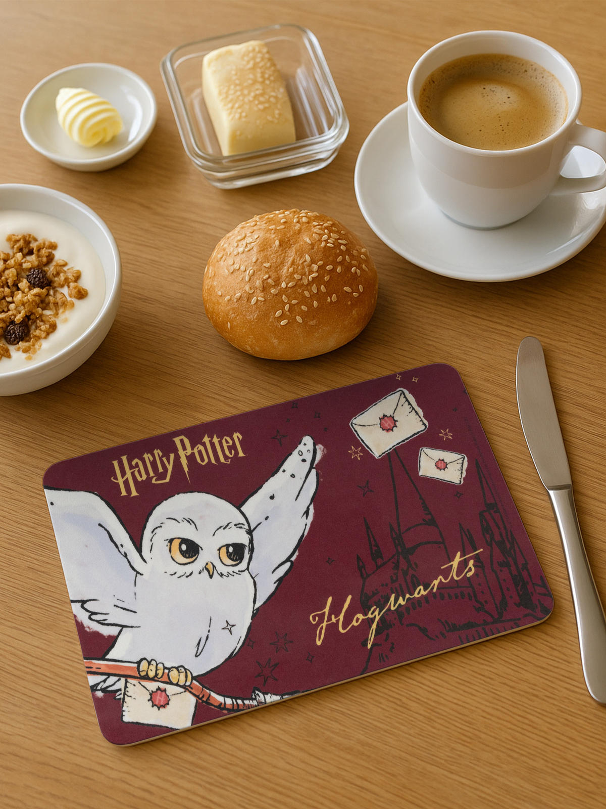 BRETTCHEN Harry Potter Hedwig Rot 14,5 x 23,5 cm - Rot, Kunststoff (14.5/23.5cm) - United Labels