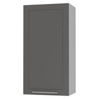 KÜCHENHÄNGESCHRANK Kvantum W4/50 Graphit Matt / Grau Matt 50 / 32,5 / 96cm - Graphitfarben/Grau, Holz/Holzwerkstoff (50/96/32.5cm) - Feldmann-Wohnen