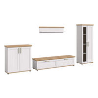 WOHNWAND Siena 4 tlg. (B/H/T: ca. 336/161/40 cm) in Sibiu Lärche /Sibiu Lärche - Lärchefarben, Holzwerkstoff (336/161/40cm) - Homes & Jones