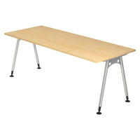 SCHREIBTISCH Serie-A 80/200/74 cm in Ahornfarben - Ahornfarben, Holzwerkstoff (80/200/74cm) - bümö