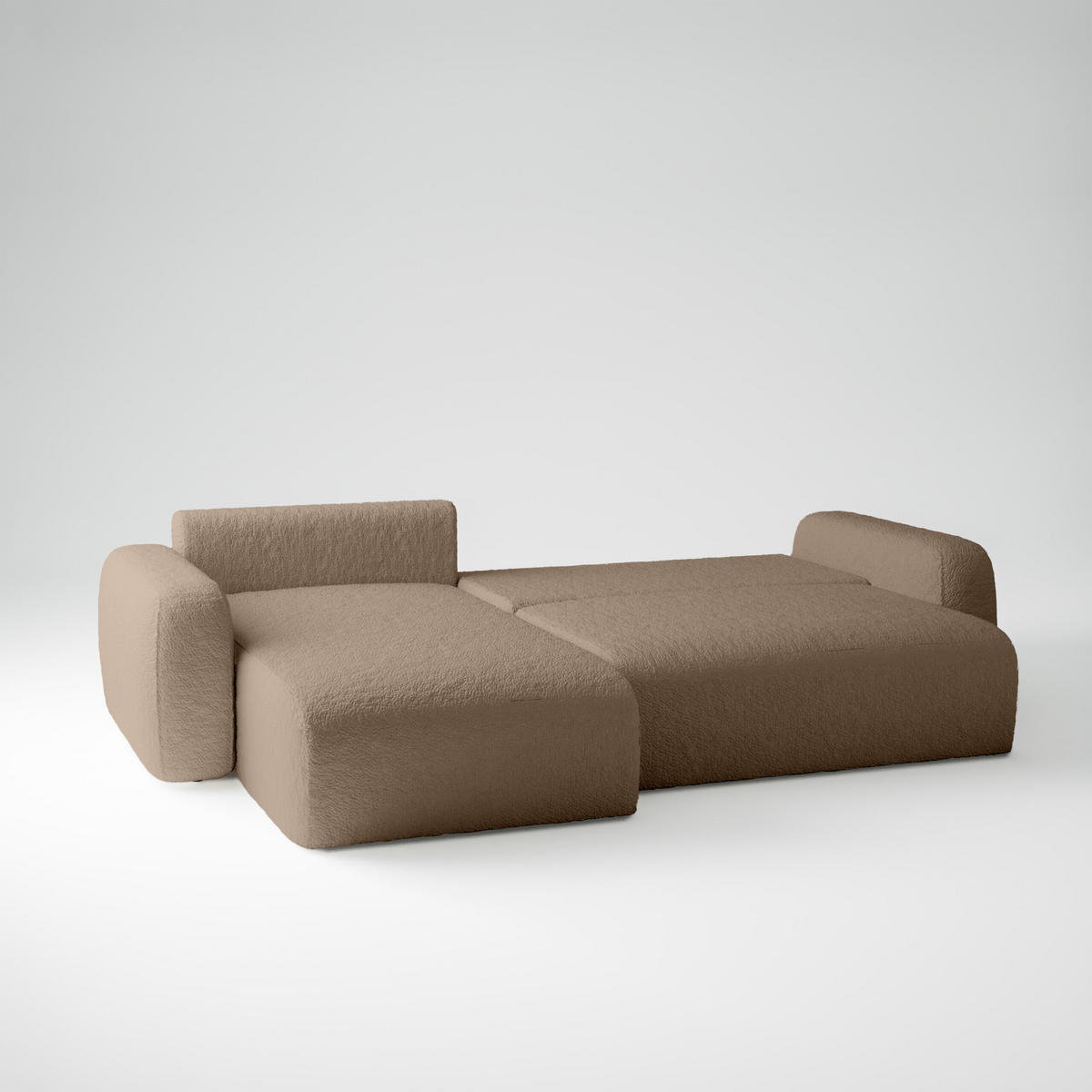 ECKSOFA Eckcouch Varde Universelle Brown - Braun, Textil (294/185cm) - Fedve