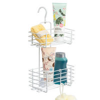 DUSCHREGAL, weiß - Weiß, Metall (23/42/12cm) - bremermann