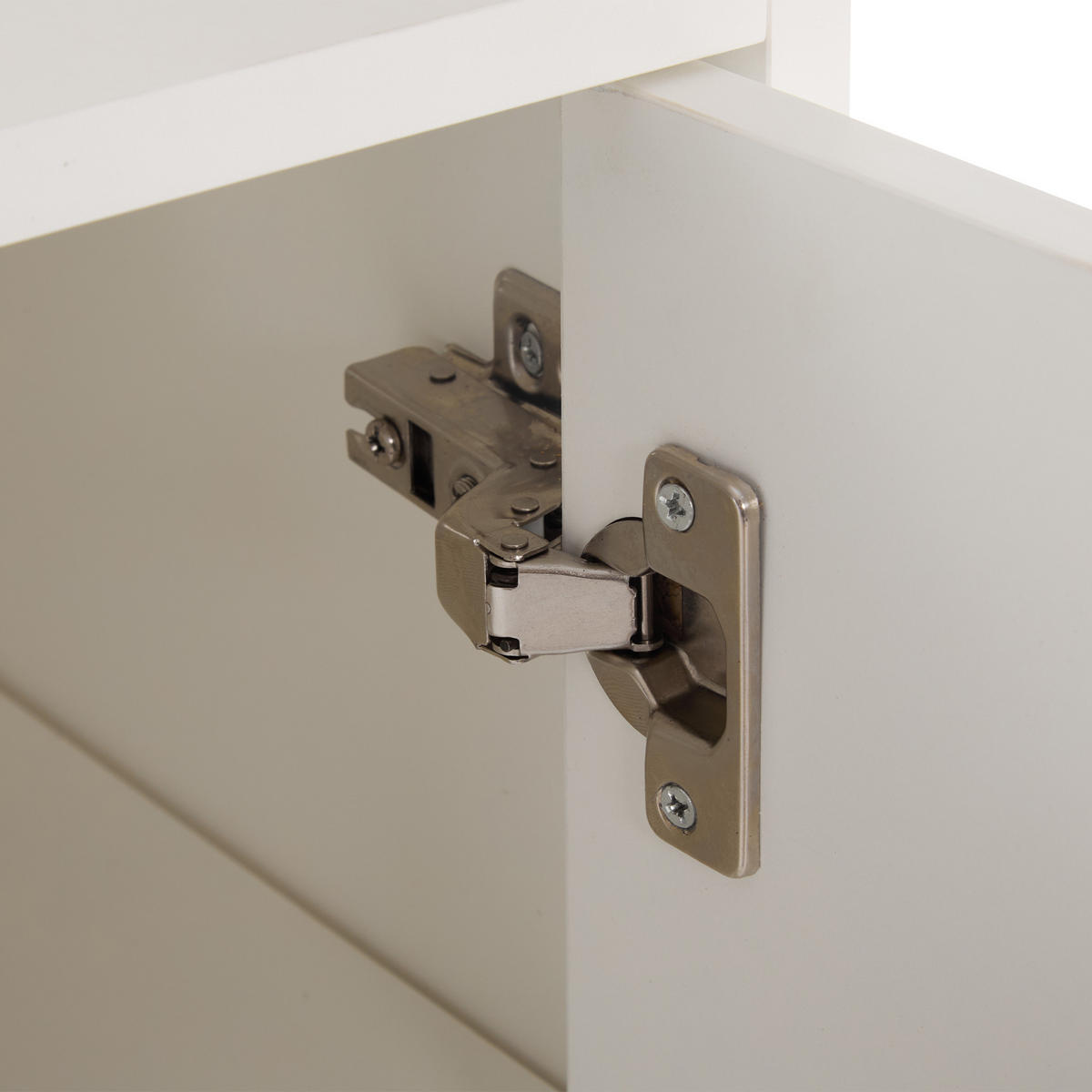 SCHUHSCHRANK DE-37868 mit verstellbaren Böden Weiß - Weiß, Holzwerkstoff (90/99/35cm) - ComfortXL