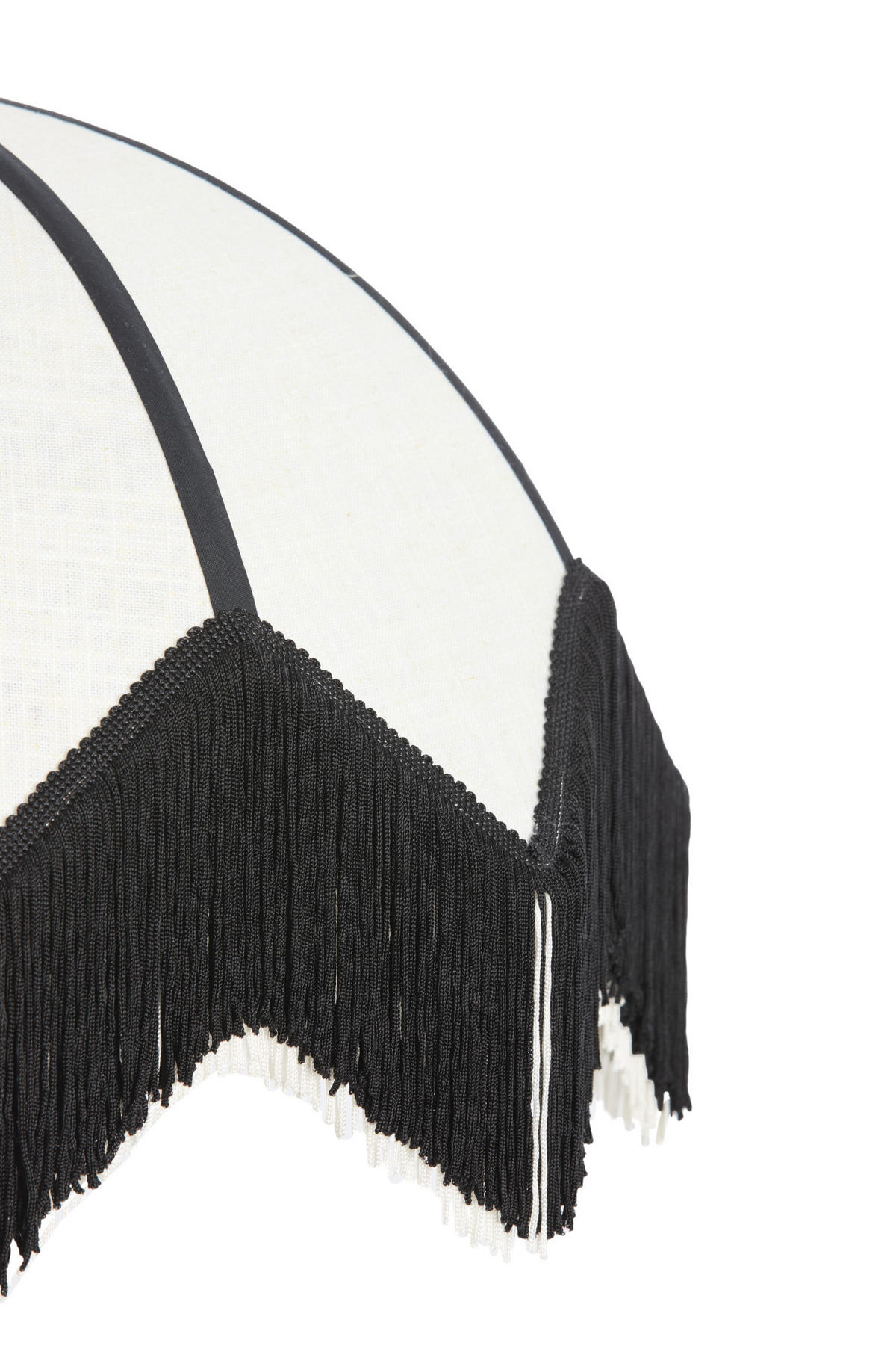 LAMPENSCHIRM Sulina Weiß Ø35/28 cm - Weiß, Textil (35/35/28cm) - Light & Living