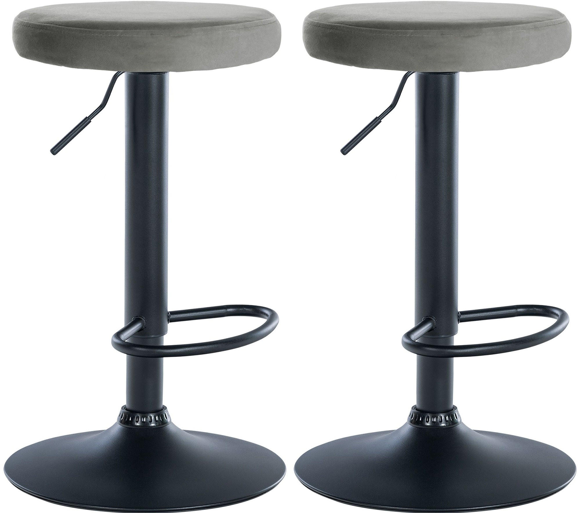 BARHOCKER Ponte Set 2-teilig 60-81 cm Grau - Grau, Textil (38.5/60/38.5cm) - furnicato