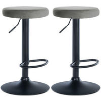 BARHOCKER Ponte Set 2-teilig 60-81 cm Grau - Grau, Textil (38.5/60/38.5cm) - furnicato