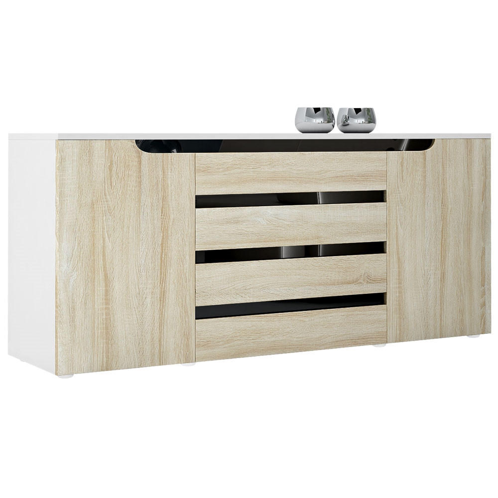 Vladon Sideboard Eiche San Remo 166x72x35 cm