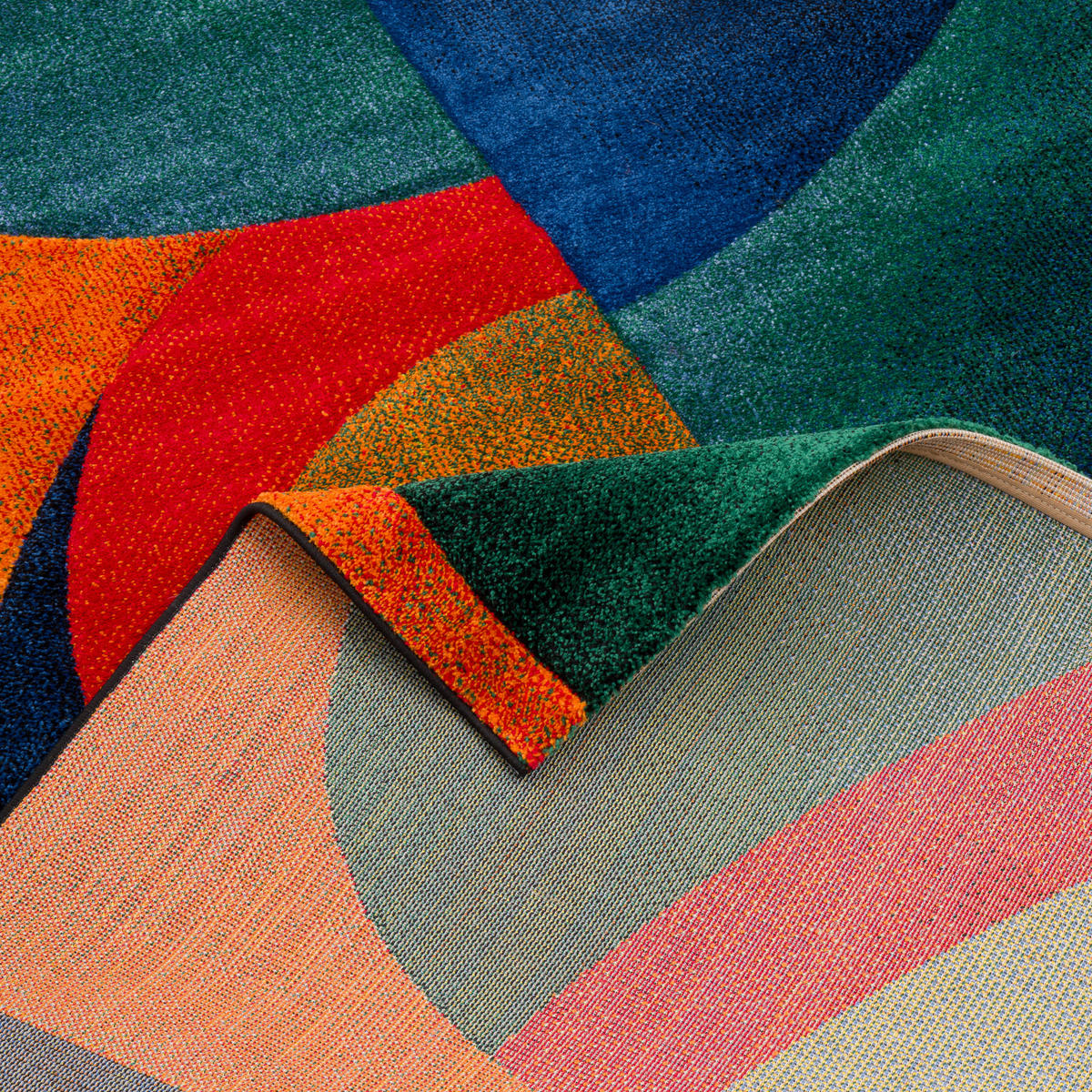 DESIGNER TEPPICH MAUI MODERN - Petrol, Textil (80/150cm) - Pergamon
