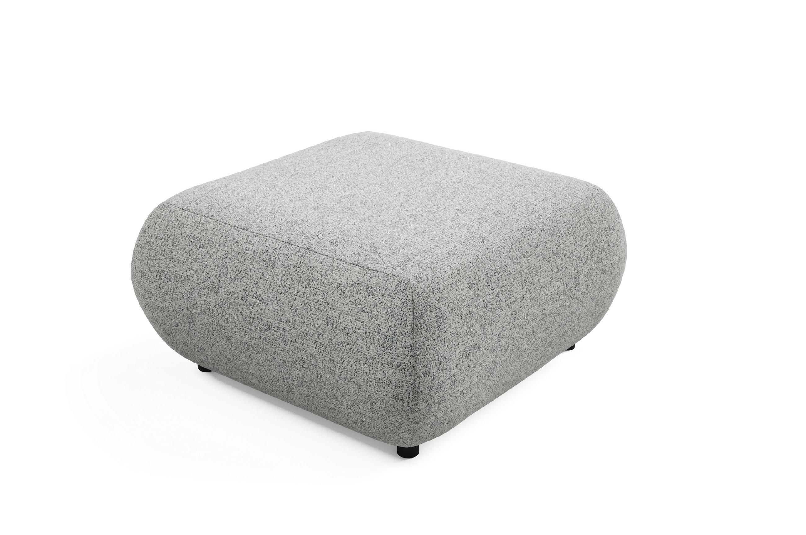 POLSTERHOCKER DELTA Modern Sitzhocker, Fußhocker Grau - Grau, Holzwerkstoff/Kunststoff (88/41/88cm) - MASSENO