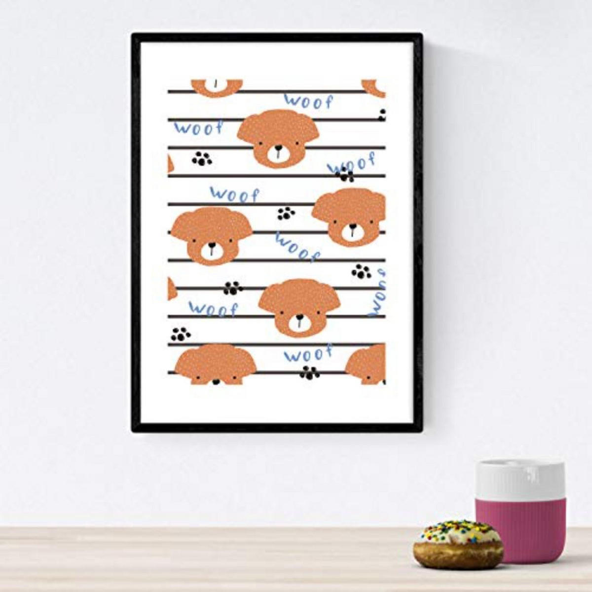 POSTER Set mit 4 tierischem A4 Rahmenlos - Klar, Papier (29.7/3cm) - Nacnic