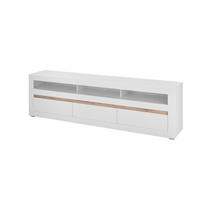 LOWBOARD M15 Weiß Matt 217/63/42 cm - Weiß, Holzwerkstoff (217/63/42cm) - Livojo