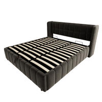 STAURAUMBETT 180/200 cm DE-35517 mit Stauraum und Lattenrost Grau - Grau, Metall (180/200cm) - ComfortXL