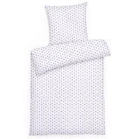 SEERSUCKER-BETTWÄSCHE 135x200 geblümt Sommer Bettbezug Bügelfrei aus 100% Baumwolle, Bettbezüge Blumen Rosen Muster Blau - Weiß, Textil (135/200cm) - Carpe Sonno