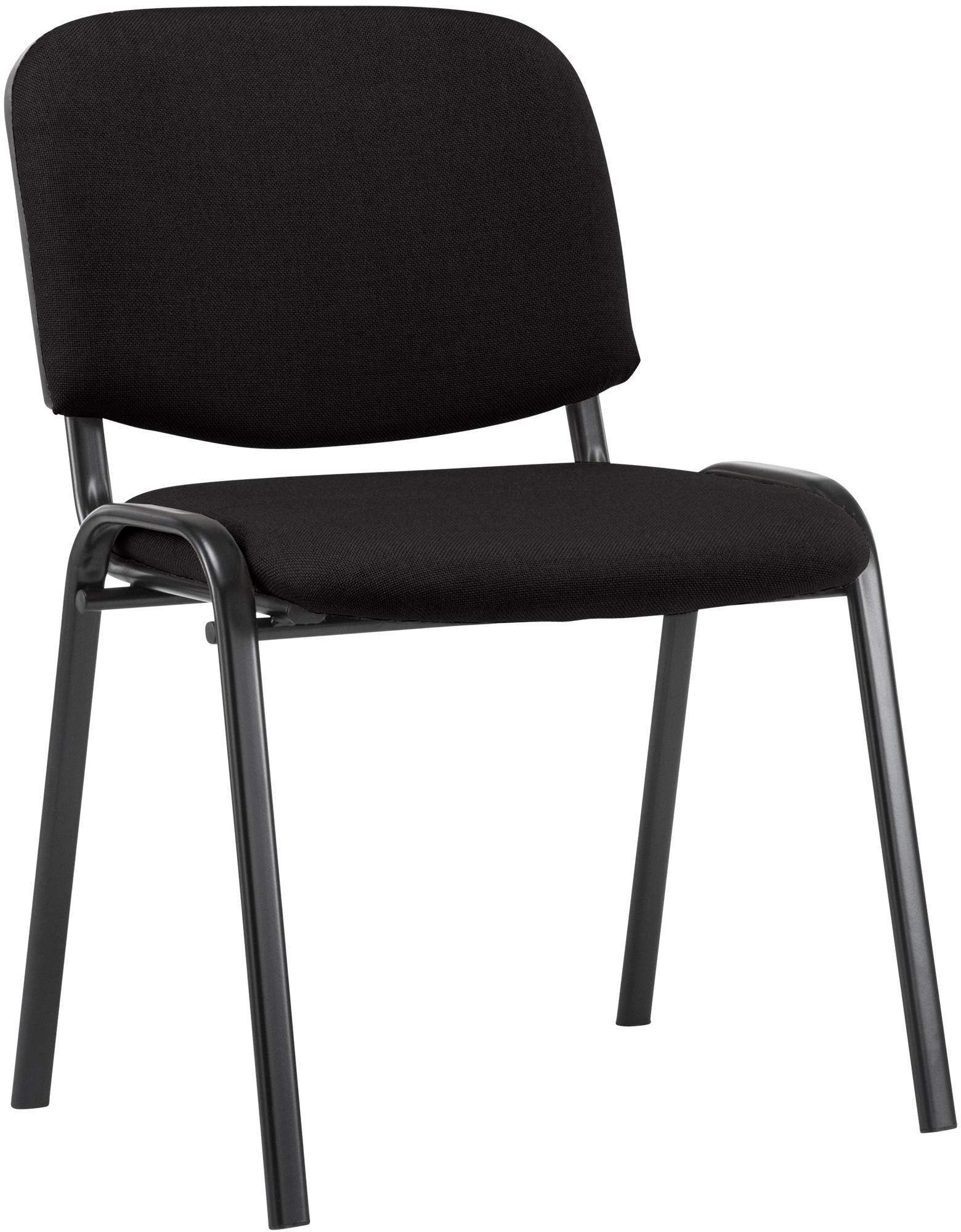 CLP Besucherstuhl Schwarz 53x83x53 cm