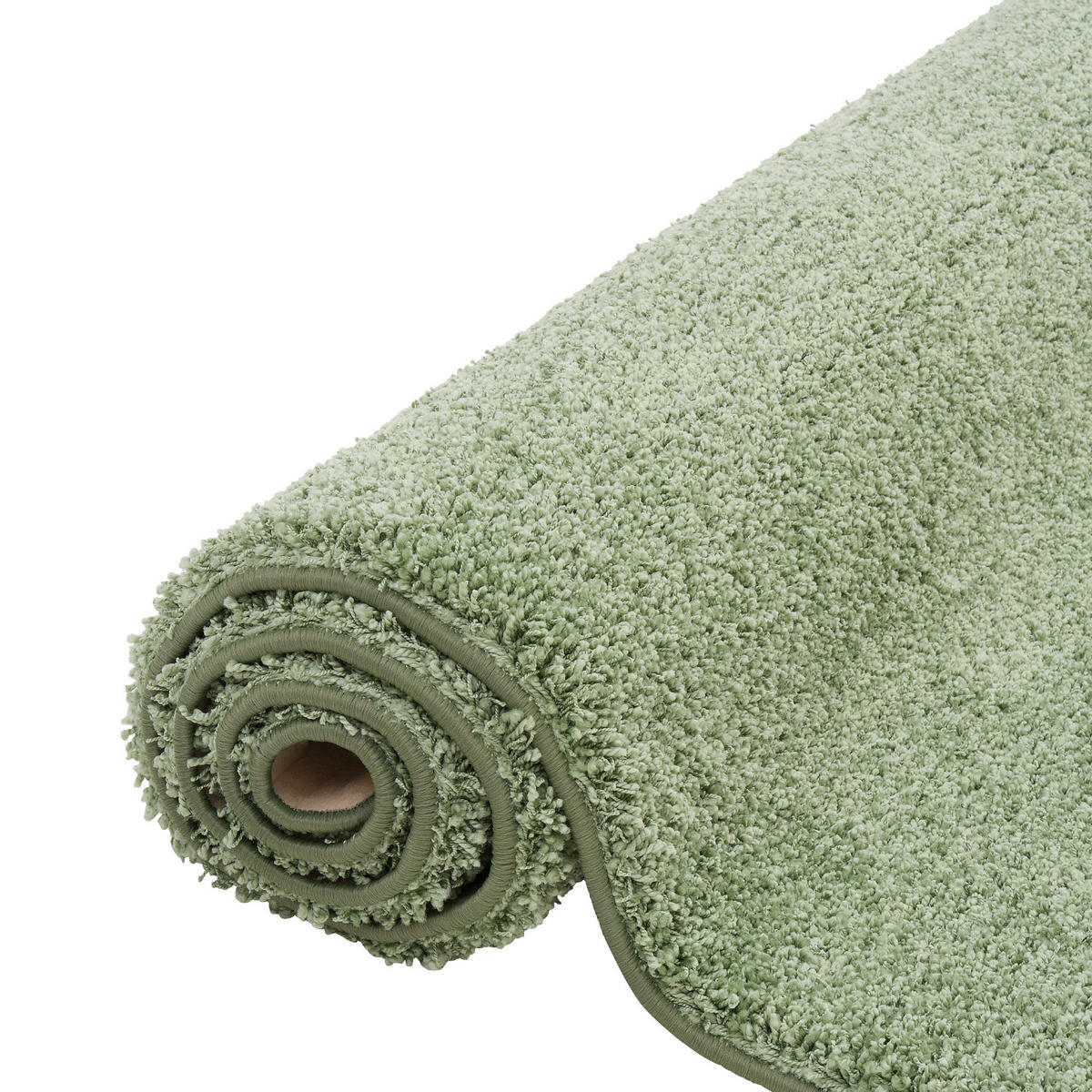 LUXUS HOCHFLOR LANGFLOR LÄUFER TEPPICH MILANO - Mintgrün, Textil (100/300cm) - Snapstyle