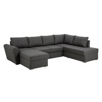 SCHLAFSOFA grau - Grau, Holzwerkstoff (296/85/202cm) - ebuy24