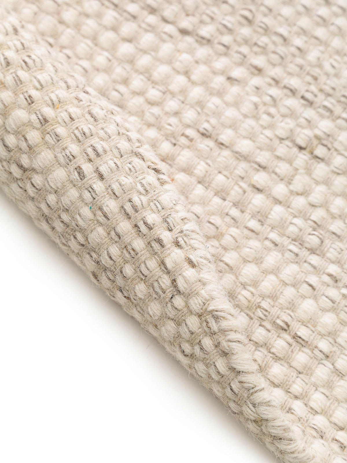 WOLLTEPPICH Rocco Cream ø 150 cm rund - Creme, Textil (150/150cm) - benuta Pure