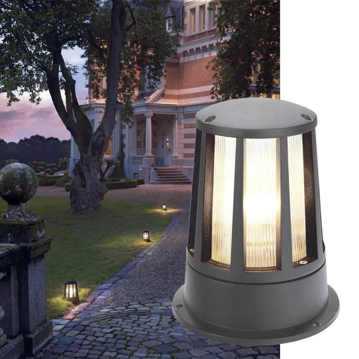 WEGELEUCHTE Cone Anthrazit - Anthrazit, Metall (9.5/9.5/24cm) - SLV