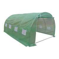 FOLIENGEWÄCHSHAUS - 400cm x 300cm - Polyethylen - grün - IPOMEA - Grün, Kunststoff (400/200/300cm) - Vente-Unique