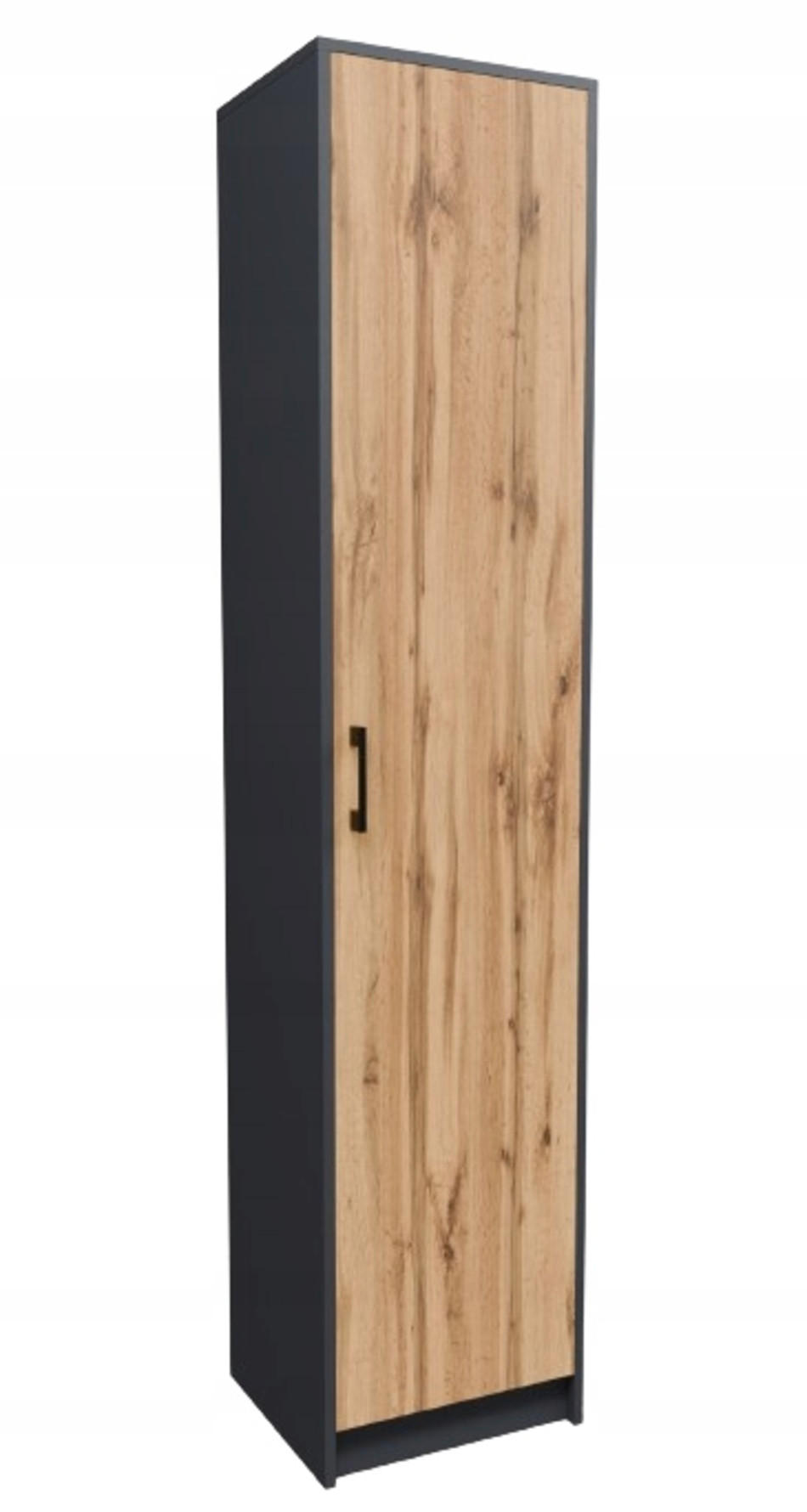 Matkam Möbel Bücherregal Anthrazit 39x180x35 cm