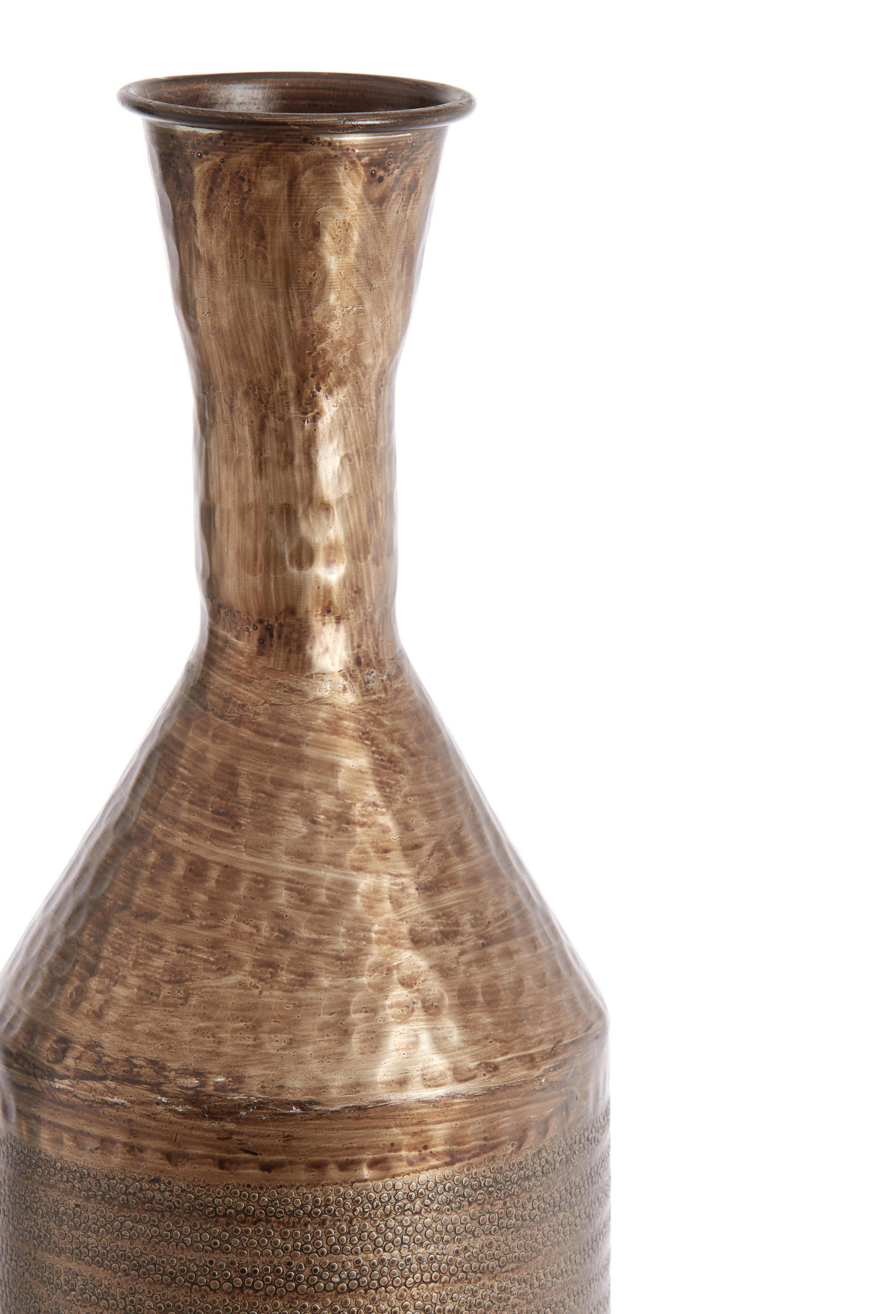 VASE Lisboa Braun Ø20/107 cm - Braun, Metall (107cm) - Light & Living