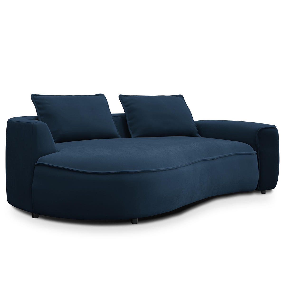 2,5-SITZER SOFA - Dunkelblau, Textil (217/82/156cm) - home24