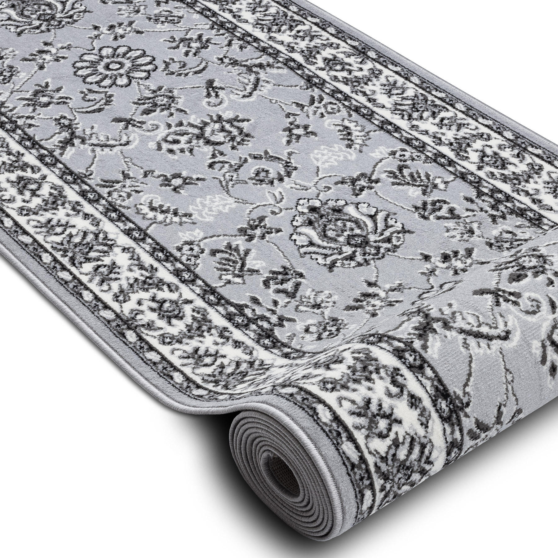 LÄUFER BCF MORAD 80/230 cm - Grau, Textil (80/230cm) - rugsX
