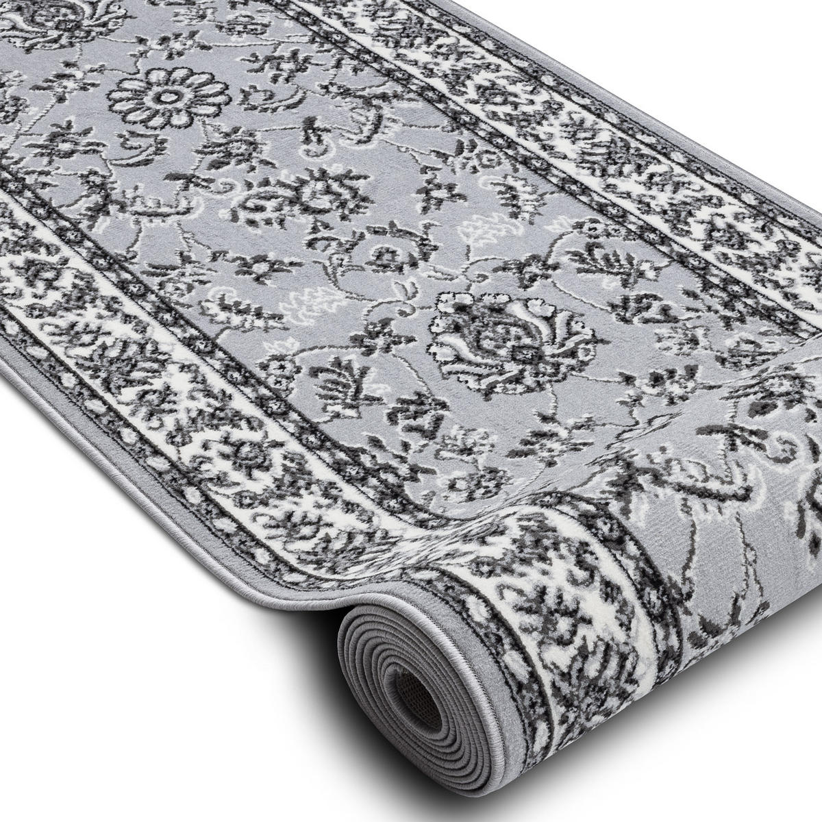 LÄUFER BCF MORAD 80/230 cm - Grau, Textil (80/230cm) - rugsX