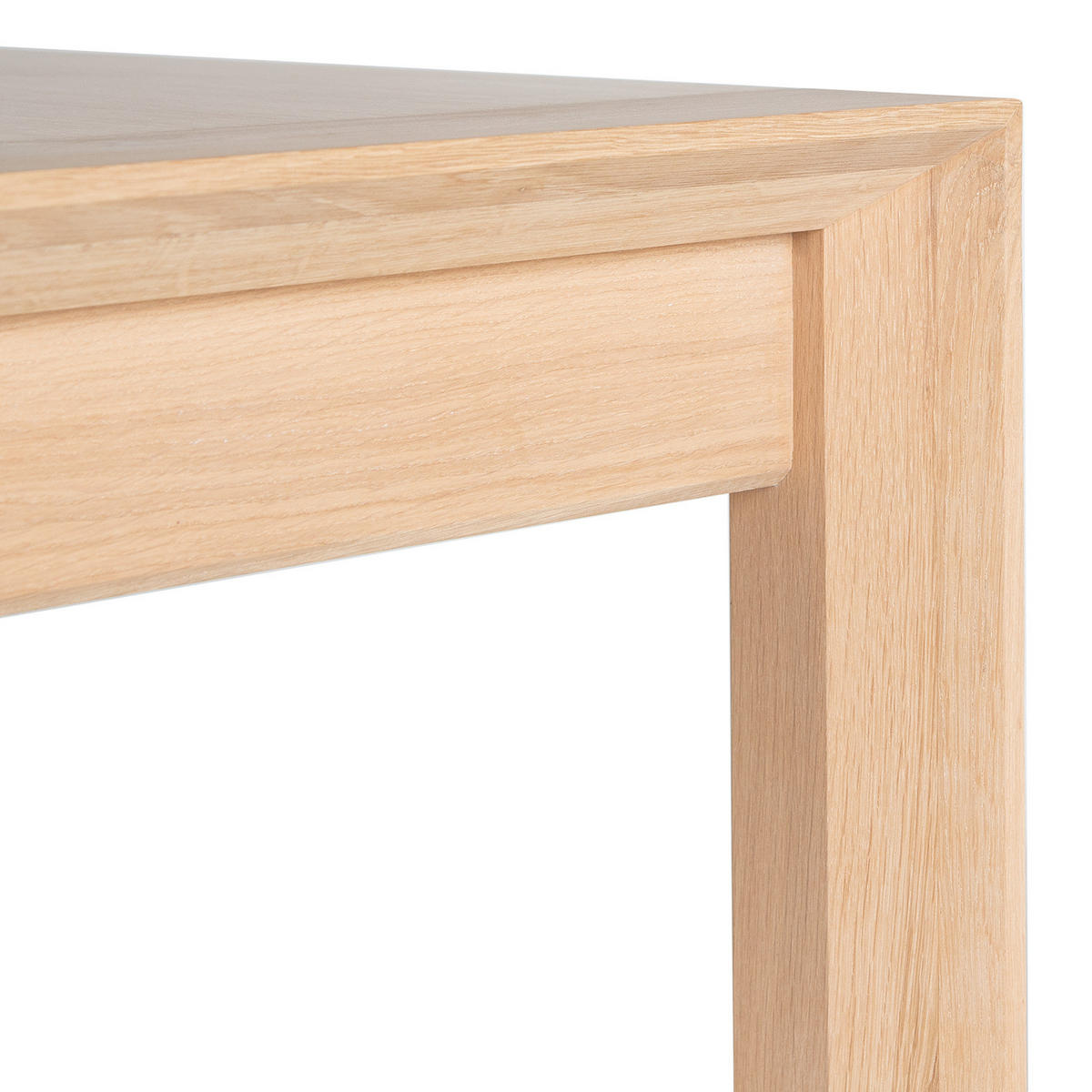 ESSTISCH - Eiche teilmassiv - Eichefarben, Holzwerkstoff (90/220/76cm) - home24