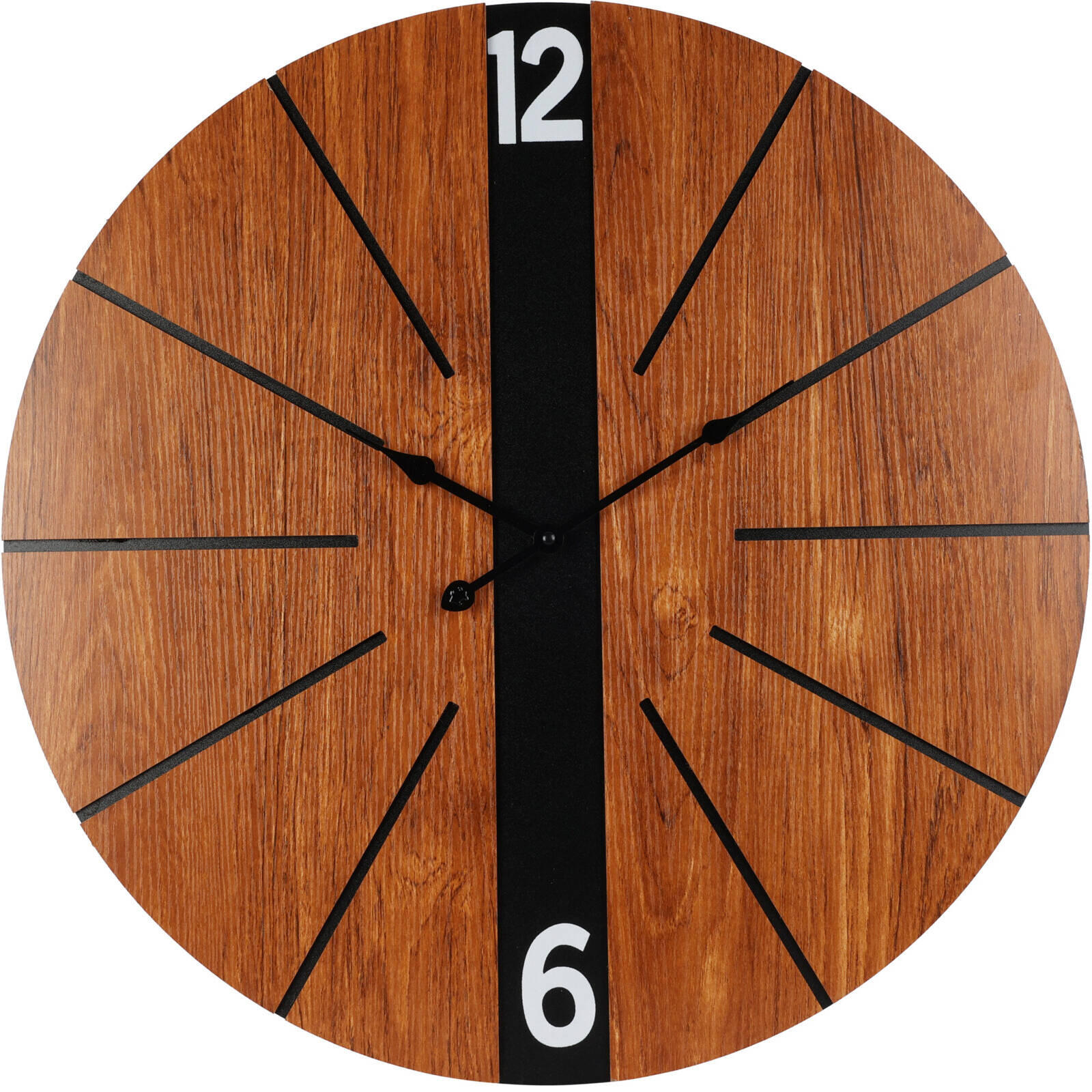 WANDUHR Ø 60 cm - Braun, Holzwerkstoff (60/60/3.5cm)