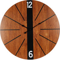 WANDUHR Ø 60 cm - Braun, Holzwerkstoff (60/60/3.5cm)