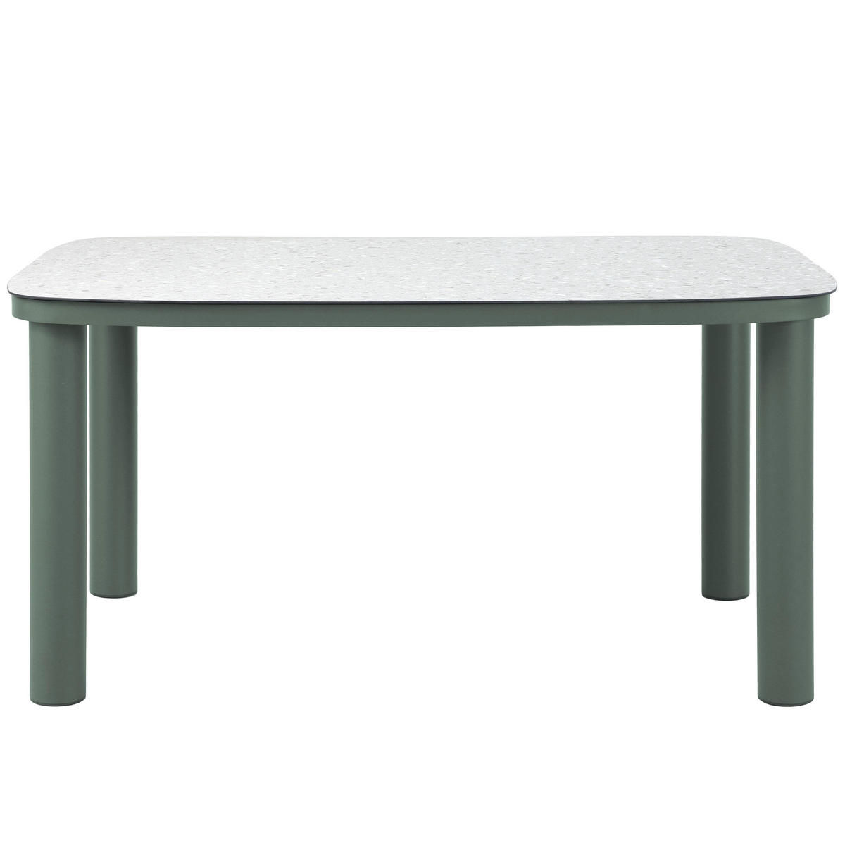 GARTENTISCH, Grün - Grün, Metall (150/90/75cm) - Oviala