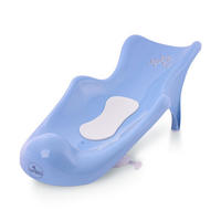 BADEWANNENLIEGE 1013049 blau Sterne Vakuumfüße, Anti-Rutsch-Beschichtung, Saugnäpfe, universell passend - Blau, Kunststoff (23/51cm) - Lorelli