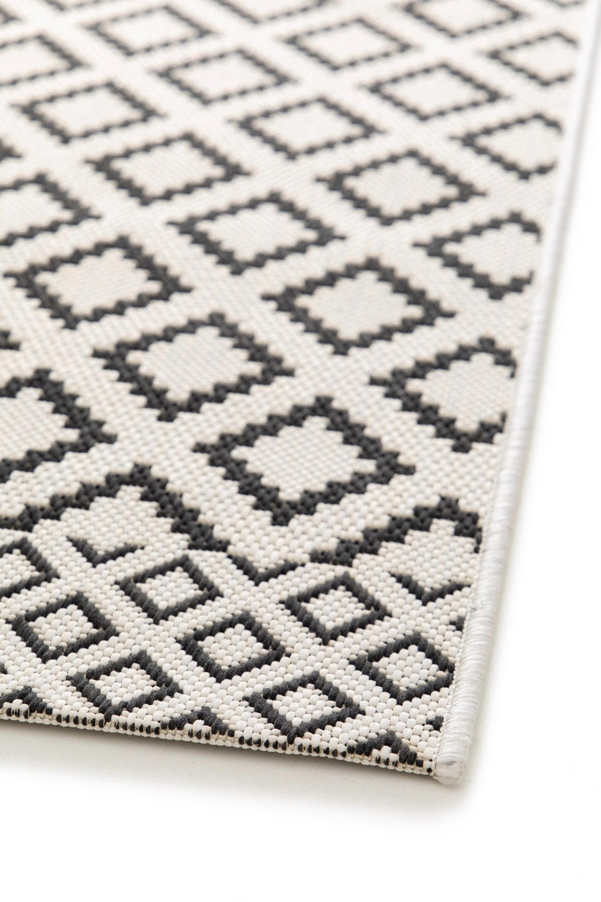 DESIGN Teppich für Innen und Außen schwarz - Schwarz, Textil (200/290cm) - AFK Living