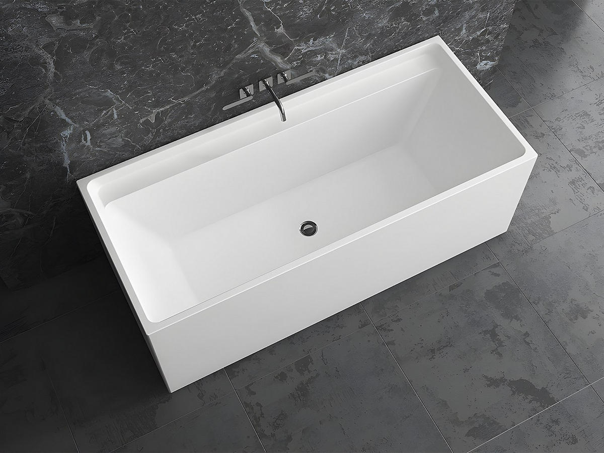 FREISTEHENDE Badewanne - 1 -Sitzer - Acryl - weiß - ASPIUS - Weiß, Kunststoff (150/60/75cm) - Vente-Unique