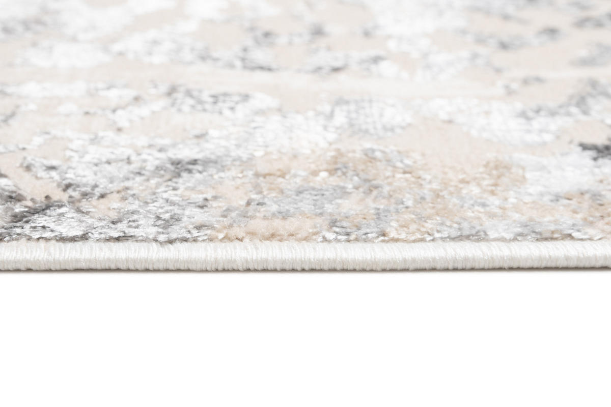 LÄUFER Crystal Hellgrau Marmor Optik 80/500 cm - Hellgrau, Textil (80/500cm) - Tapiso